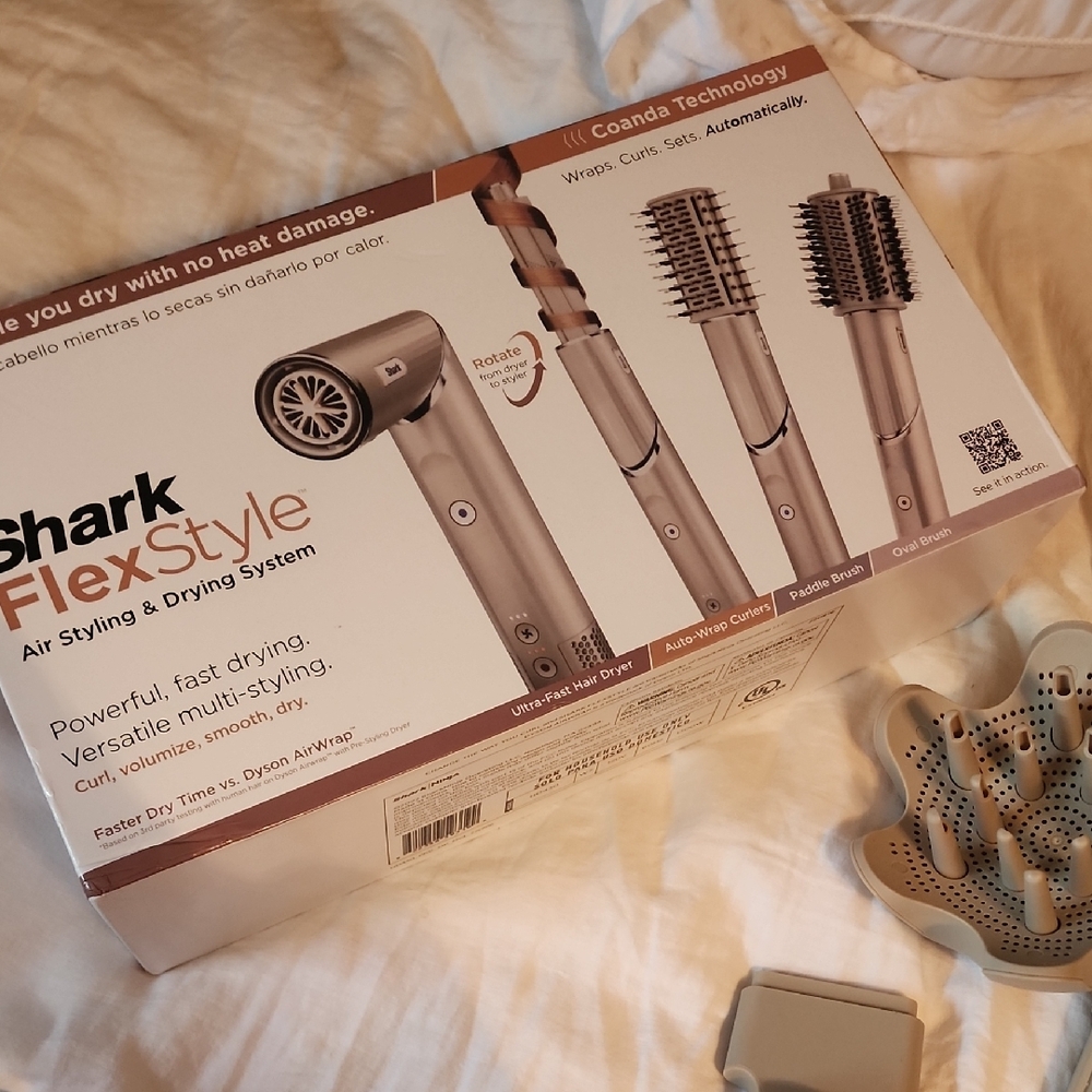 Attachments- Shark FlexStyle Air Styling & Drying System - Silver